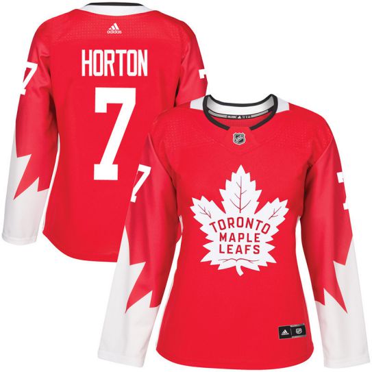 2017 NHL Toronto Maple Leafs women #7 Tim Horton red jersey